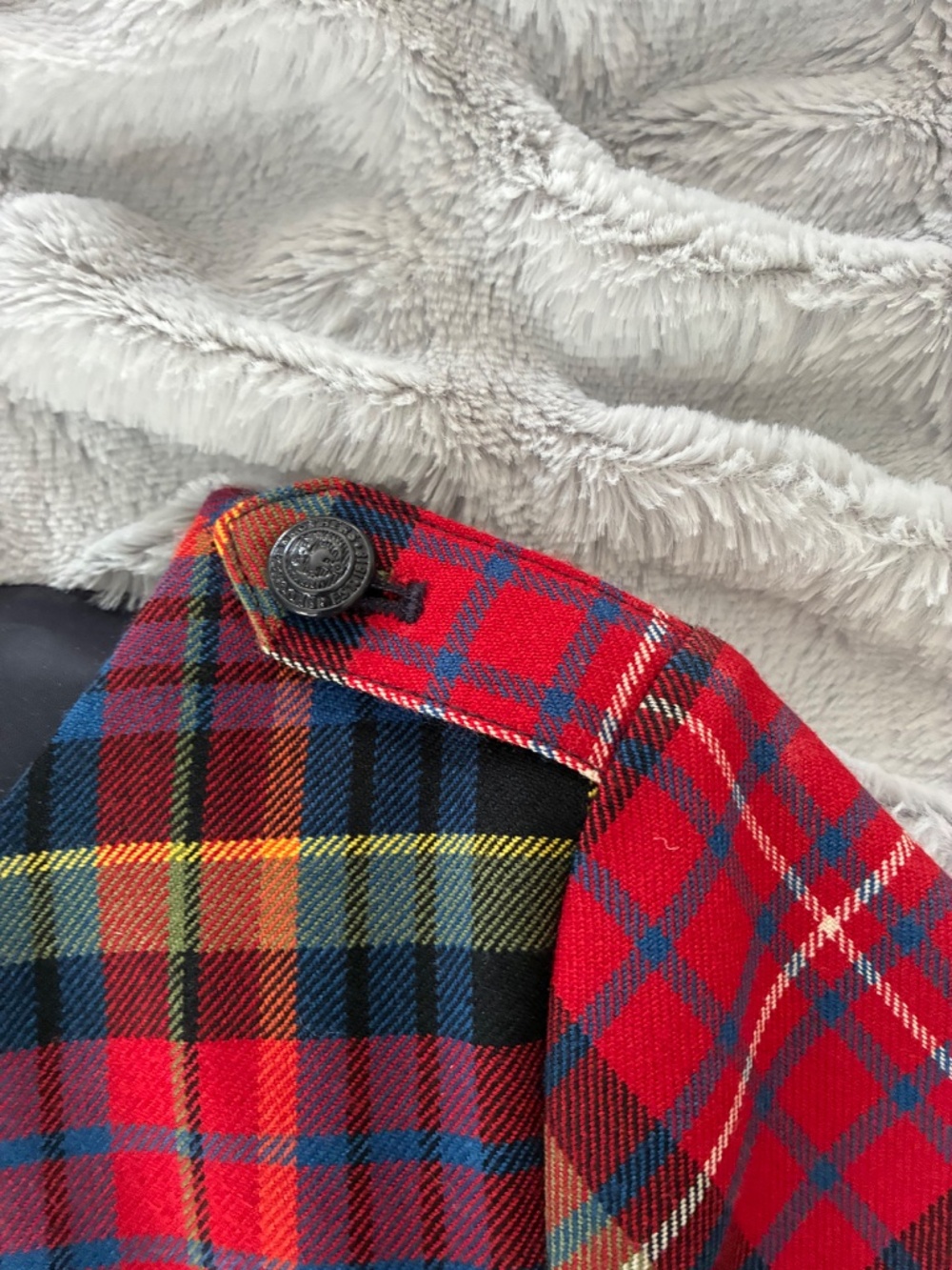 Brooks Brothers Red Fleece Plaid Dress Size 6 Tartan Short Sleeve - Picture 3 of 5